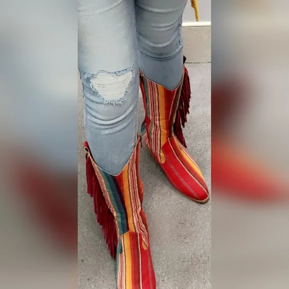 L&B Fringe Boots - Picture 2 of 2